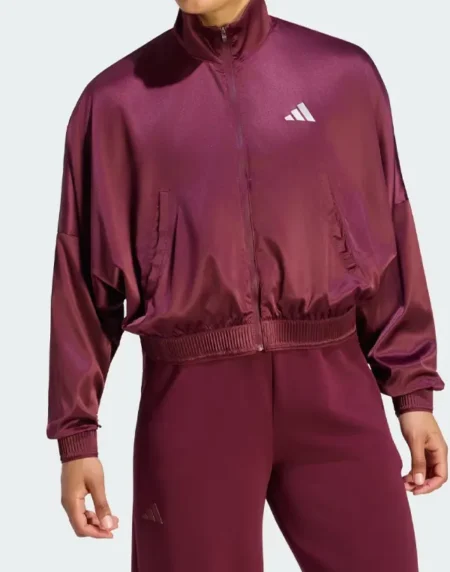 Tennis Climacool Cover Up Maroon Jacket