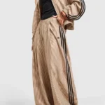 Adidas 3 Stripes Checks Brown Track Pants