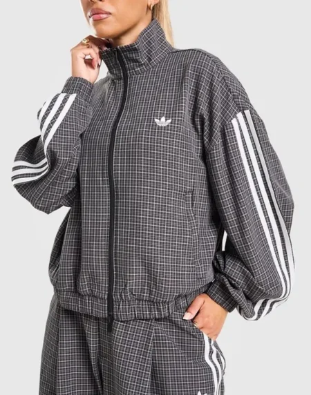 Adidas 3-Stripes Checks Track Jacket