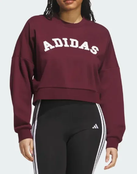 Adidas Chenille Logo Maroon Jacket