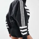 Adidas Crop Woven Track Black Jacket