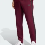 Adidas Essentials 3 Stripes Burgundy Pants