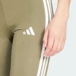 Adidas Essentials 3 Stripes Green Pants