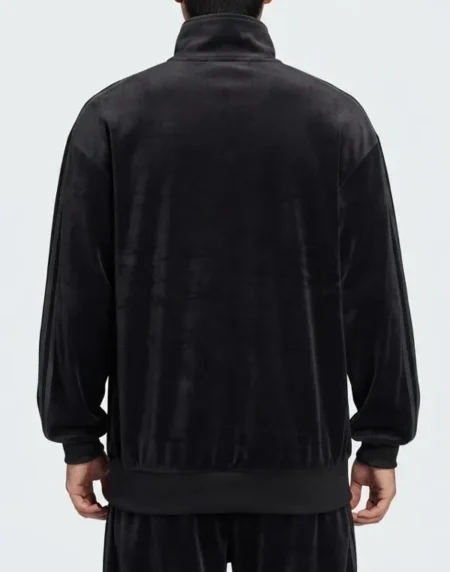 Adidas Firebird Velour Black Track Jacket