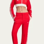 Adidas Original Cropped Red Track Jacket