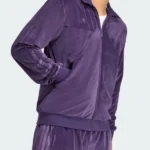 Adidas Original Velour Purple Track Top