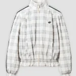 Adidas Plaid Seersucker Track White Jacket