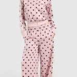 Adidas Polka Dot Firebird Pink Track Top