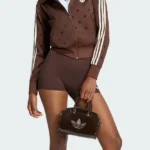 Adidas Polka Dots Brown Top
