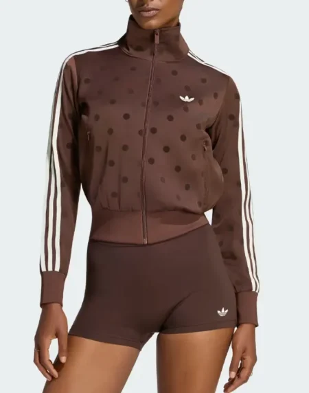Adidas Polka Dots Brown Track Top