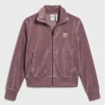 Adidas Velour Firebird Purple Track Jacket