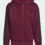 Essentials Fleece Maroon Hoodie