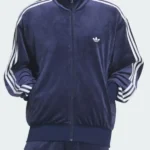 Firebird Velour Blue Track Jacket