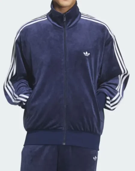 Firebird Velour Blue Track Jacket