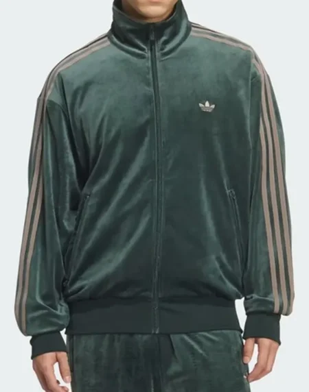 Firebird Velour Green Track Jacket