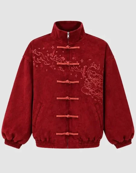 Neptun x Avatar Chinese Maroon Jacket