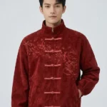 Neptun x Avatar Chinese Maroon Suede Jacket