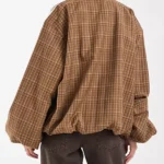 adidas Originals check Brown top
