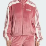 Adibreak Pink Velour Track Top
