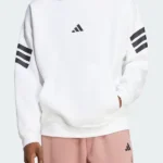 Adidas Icons 3-Stripes White Hoodie
