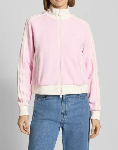 Adidas Velour pink Track Top