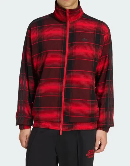 Firebird Plaid Red Track Jacket